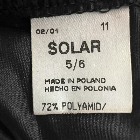 Black Solar Brand One Piece Swimsuit Women’s 5/6 New NWT - Picture 6 of 7